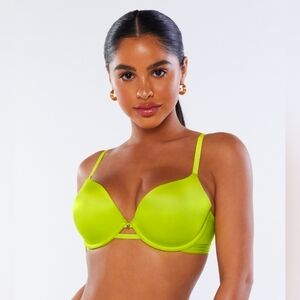 Savage x Fenty Neon Green T-Shirt Bra In Acid Lime Size 36DD